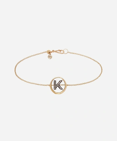 Shop Annoushka 18ct Gold K Initial Bracelet