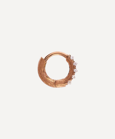 Shop Annoushka 18ct Rose Gold Dusty Diamonds Hoop Earring