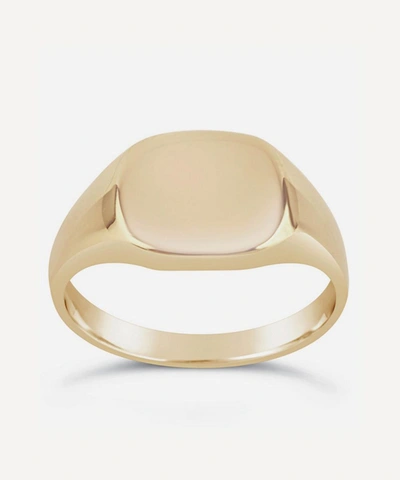 Shop Dinny Hall 10ct Gold Cushion Signet Pinky Ring