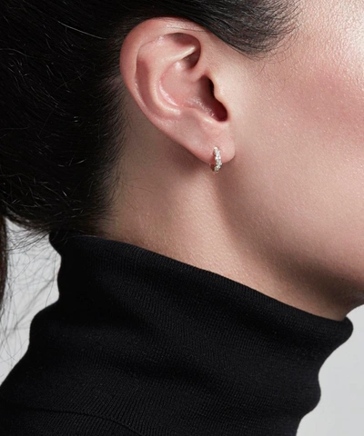 Astley Clarke Interstellar Mini 14ct Yellow-gold And Diamond Hoop Earrings In Gold