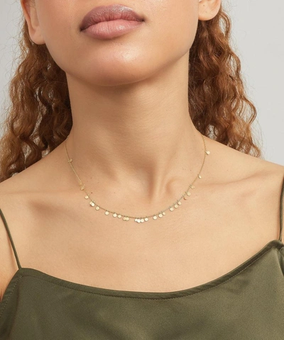 Sia Taylor 18ct Gold Random Dots Necklace In Gold