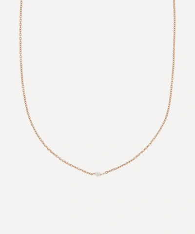 Shop Stephanie Schneider Rose Gold-plated Akoya Pearl Necklace