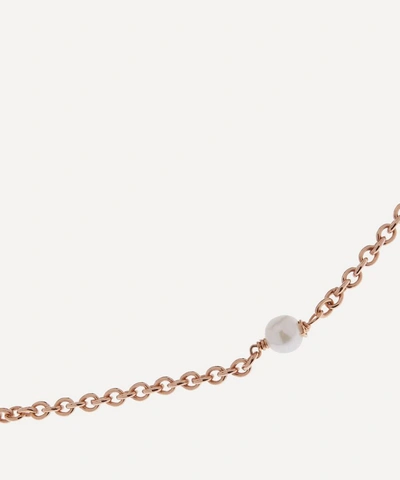 Shop Stephanie Schneider Rose Gold-plated Akoya Pearl Necklace