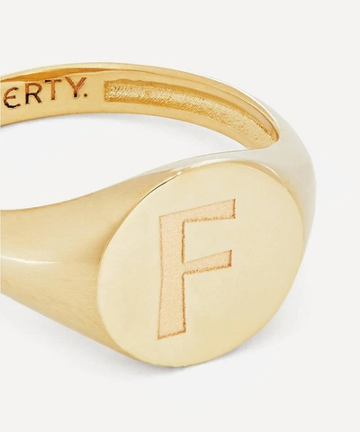 Shop Liberty 9ct Gold Initial Signet Ring
