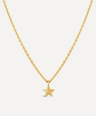 Dinny Hall Gold Plated Vermeil Silver Bijou Mini Star Pendant Necklace In Gold