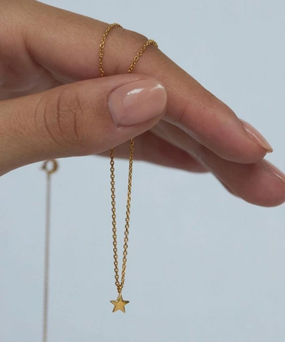 Dinny Hall Gold Plated Vermeil Silver Bijou Mini Star Pendant Necklace In Gold