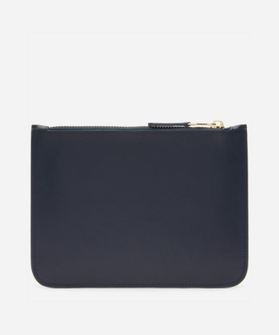 Shop The Uniform Leather Zip Pouch In Airone