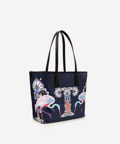 Shop Liberty London Little Marlborough Tote Bag In T Print In Heron