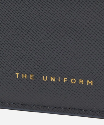 Shop The Uniform Leather Cardholder In Airone