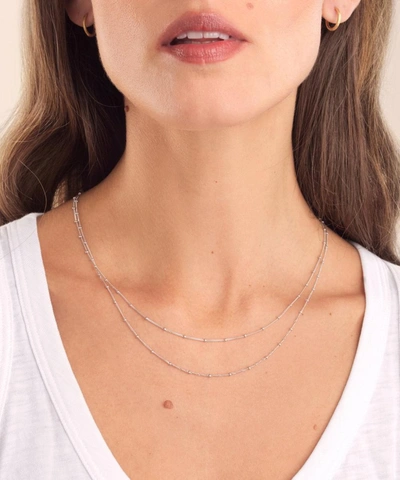 Shop Annoushka 14ct White Gold Saturn Long Chain Necklace