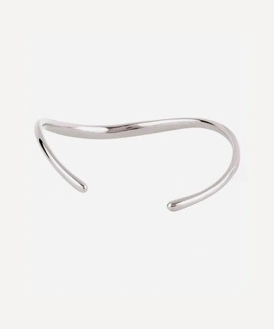 Dinny Hall Silver Wave Cuff Bracelet In Silver