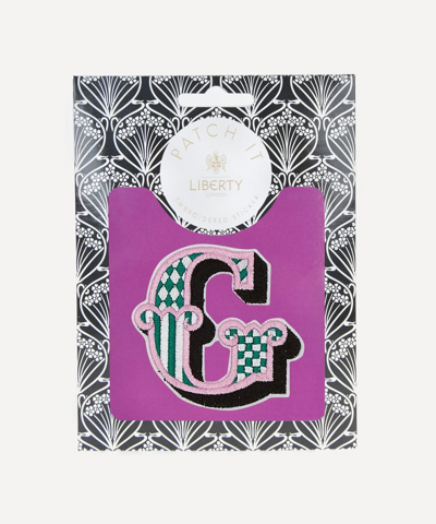 Shop Liberty London Embroidered Sticker Patch In G In Multi