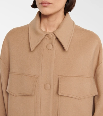 Shop Stella Mccartney Kerry Single-breasted Wool Coat In Beige