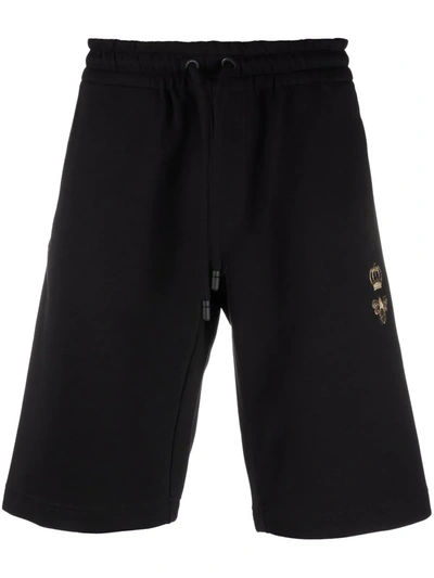 Shop Dolce & Gabbana Embriodered-bee Shorts In Schwarz