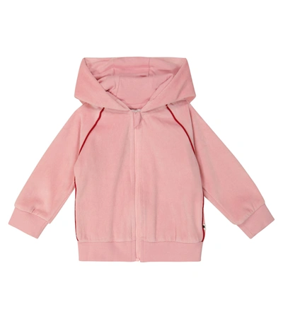 Shop Molo Baby Dorothy Cotton-blend Hoodie In Pink
