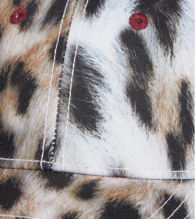 Shop Molo Sebastian Leopard-print Cap In Beige