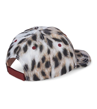 Shop Molo Sebastian Leopard-print Cap In Beige