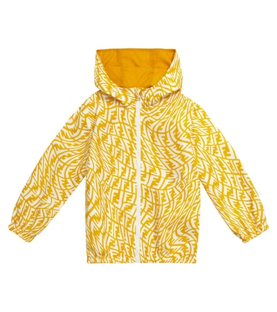 Shop Fendi K-way® X Ff Vertigo Jacket In Yellow