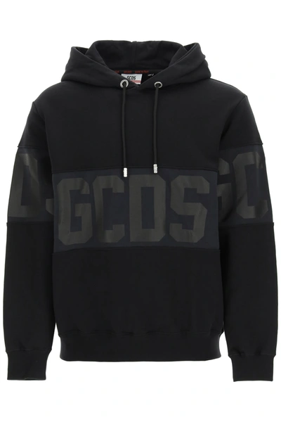 Shop Gcds Hoodie With Logo Band In Black (black)