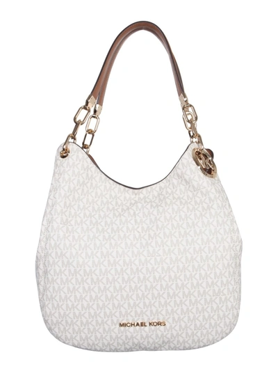 Michael Michael Kors Womens Vanilla/acrn Lillie Logo-print Faux-leather Tote  Bag | ModeSens