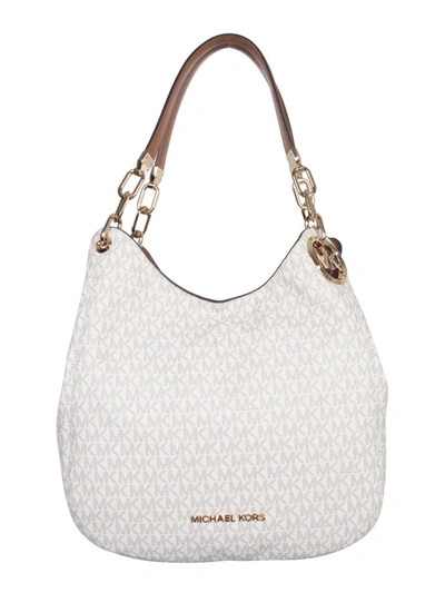 Michael Michael Kors Large Lillie Shoulder Bag In Vanilla/acrn | ModeSens