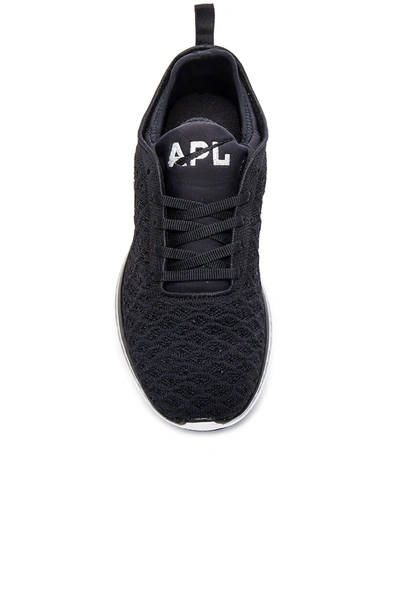 Shop Apl Athletic Propulsion Labs Techloom Phantom Sneaker In Black & Metallic Silver