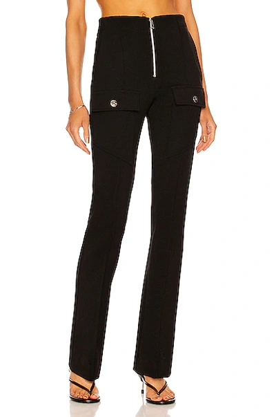 Shop Bottega Veneta Double Cavalry Wool Stretch Pant In Black