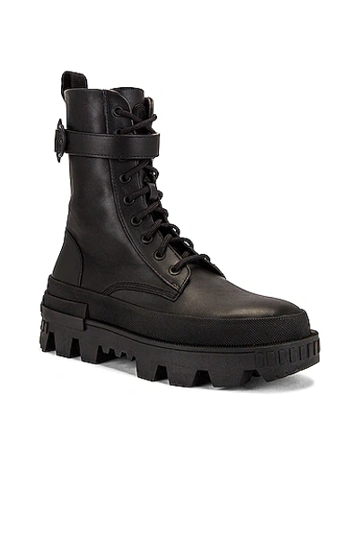 Shop Moncler Carinne Ankle Boot In Black