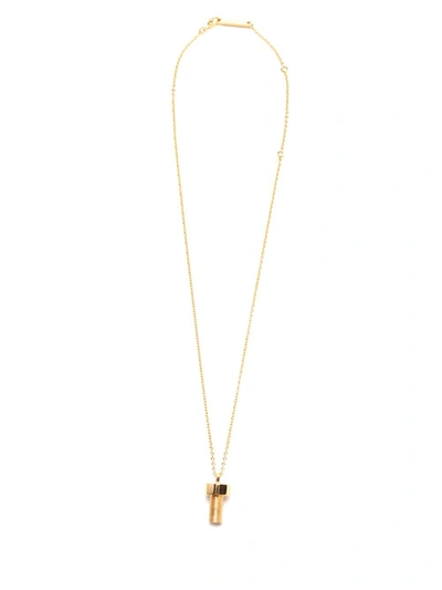 Shop Ambush Bolt Pendant Chain Necklace In Gold