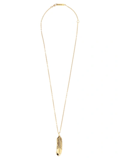 Shop Ambush Feather Pendant Necklace In Gold