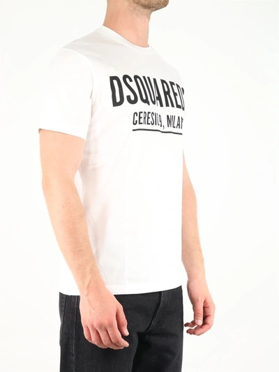 Shop Dsquared2 Cotton Logo T-shirt White