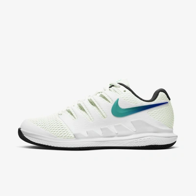 Shop Nike Court Air Zoom Vapor X Womenâs Hard Court Tennis Shoe In Summit White,black,electro Green,white