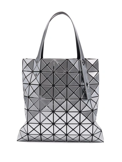 Shop Bao Bao Issey Miyake Prism Geometric-pattern Tote In Silver