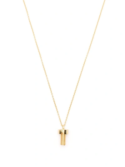 Shop Ambush Bolt-charm Necklace In Gold