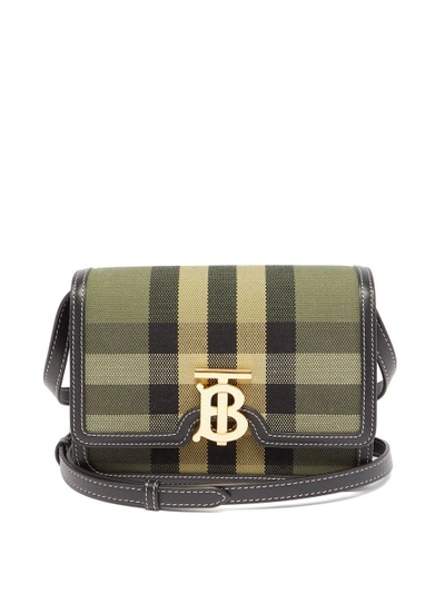 BURBERRY: TB bag in canvas and leather - Beige  Burberry mini bag 8070576  online at