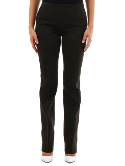 The Row Ladan Pant In Silk Mélange In Brown