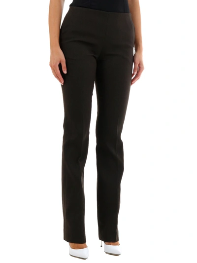 The Row Ladan Pant In Silk Mélange In Brown