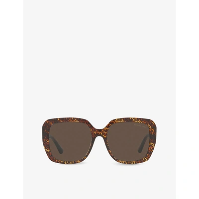 Michael Kors Womens Multi-coloured Mk2140 Manhasset Acetate Square Sunglasses In Multi-coloured