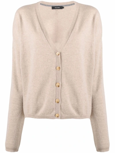 Lisa Yang Beige Cashmere 'the Abby' Cardigan In Neutrals
