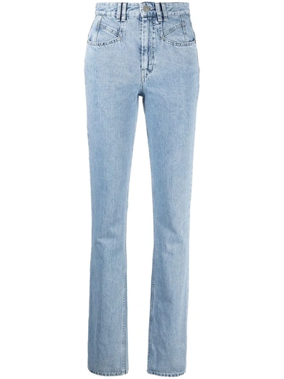 Shop Isabel Marant Nominica High-waisted Jeans In Blue