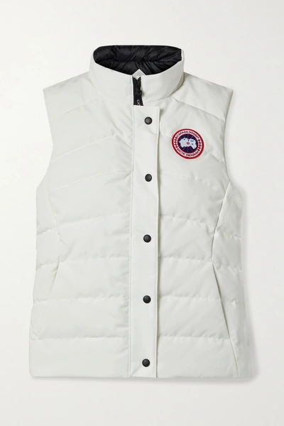 Shop Canada Goose Freestyle Quilted Shell Down Vest In White