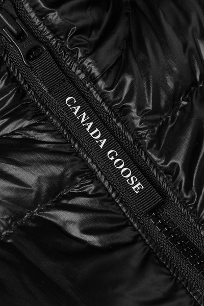 Shop Canada Goose Cypress Hooded Quilted Recycled Shell Down Jacket In Black