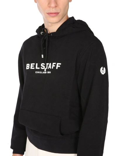 Shop Belstaff Hoodie In Black