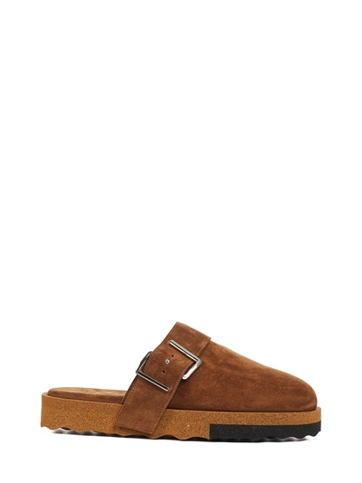 Shop Off-white Sandals Brown