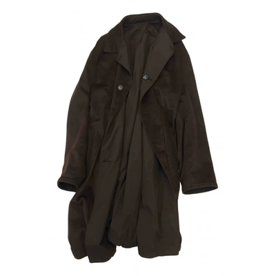 Pre-owned Kiton Cashmere Coat In Brown