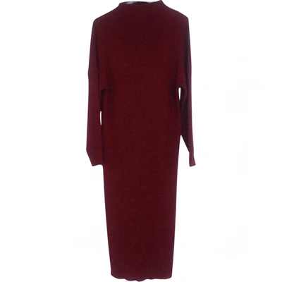 Pre-owned Bimba Y Lola Mid-length Dress In Burgundy