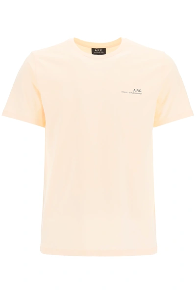 Apc Item Logo Graphic Tee In Pink