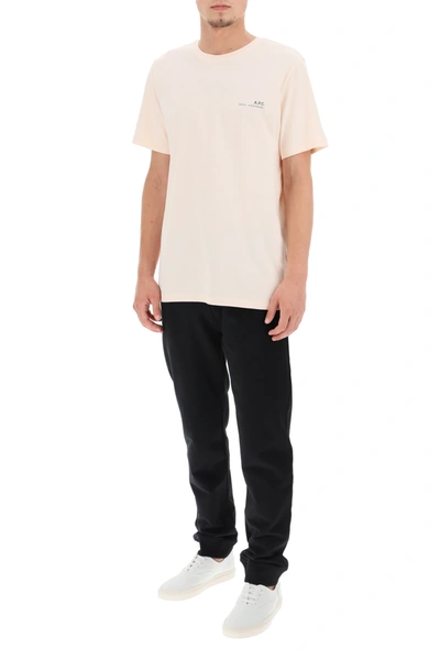 Apc Item Logo Graphic Tee In Pink