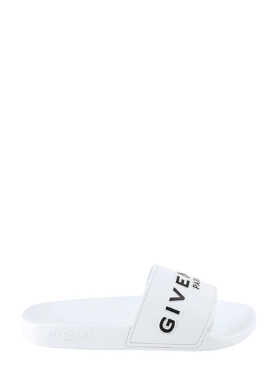 Shop Givenchy Flat Sandals In White