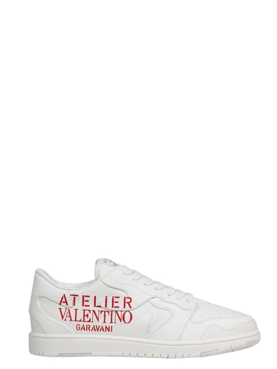 Shop Valentino Atelier Shoes 07 Camouflage Sneaker In White